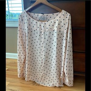 Loft light pink patterned Blouse
